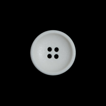 White Plastic 4-Hole Button - 28L/18mm