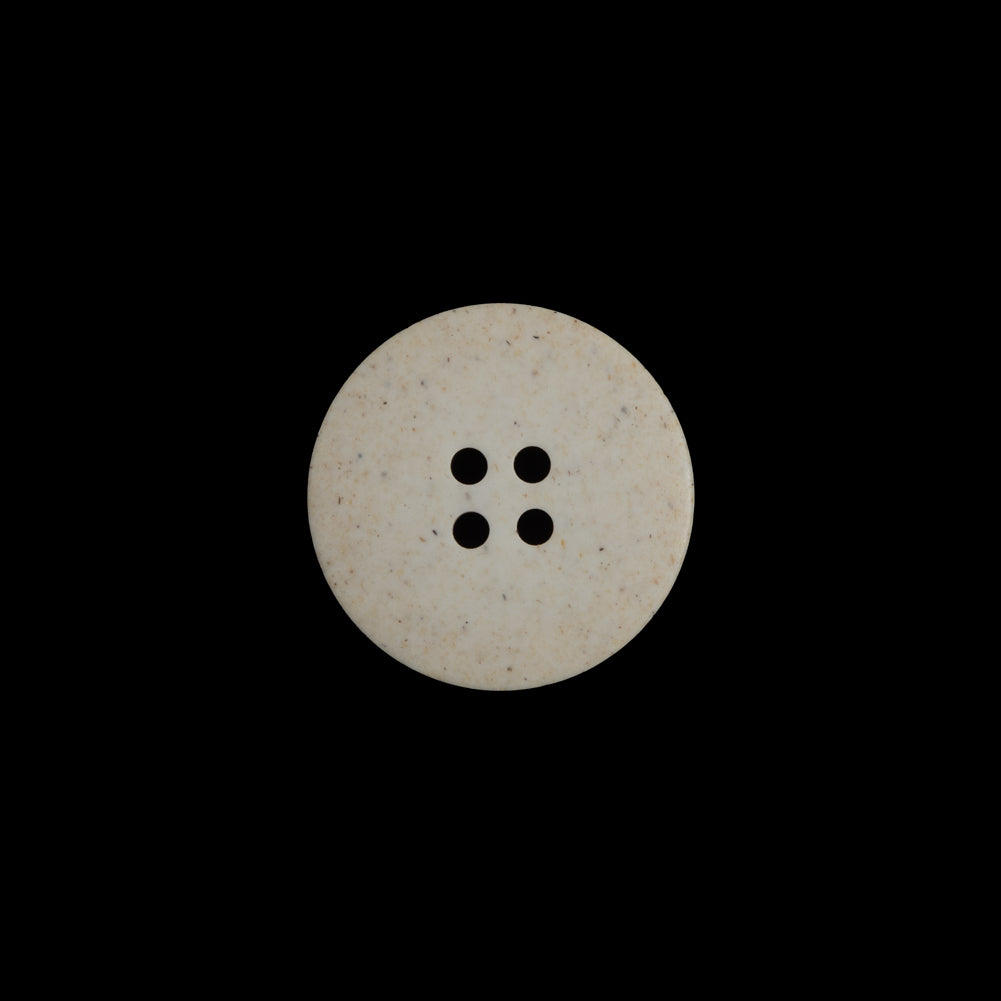 French Beige Speckled 4-Hole Button - 24L/15mm Detail