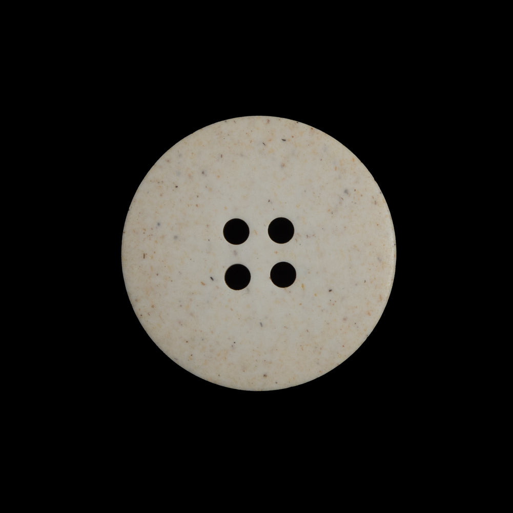French Beige Speckled 4-Hole Button - 36L/23mm Detail