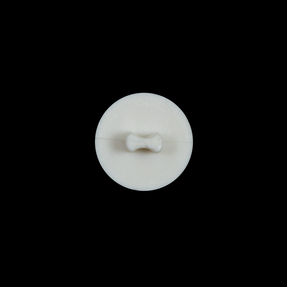 Ivory Domed Plastic Shank Back Button - 22L/14mm Detail