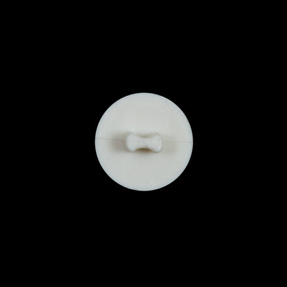 Ivory Domed Plastic Shank Back Button - 22L/14mm Detail