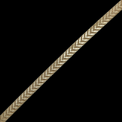 Metallic Gold Jacquard Ribbon - 0.5"