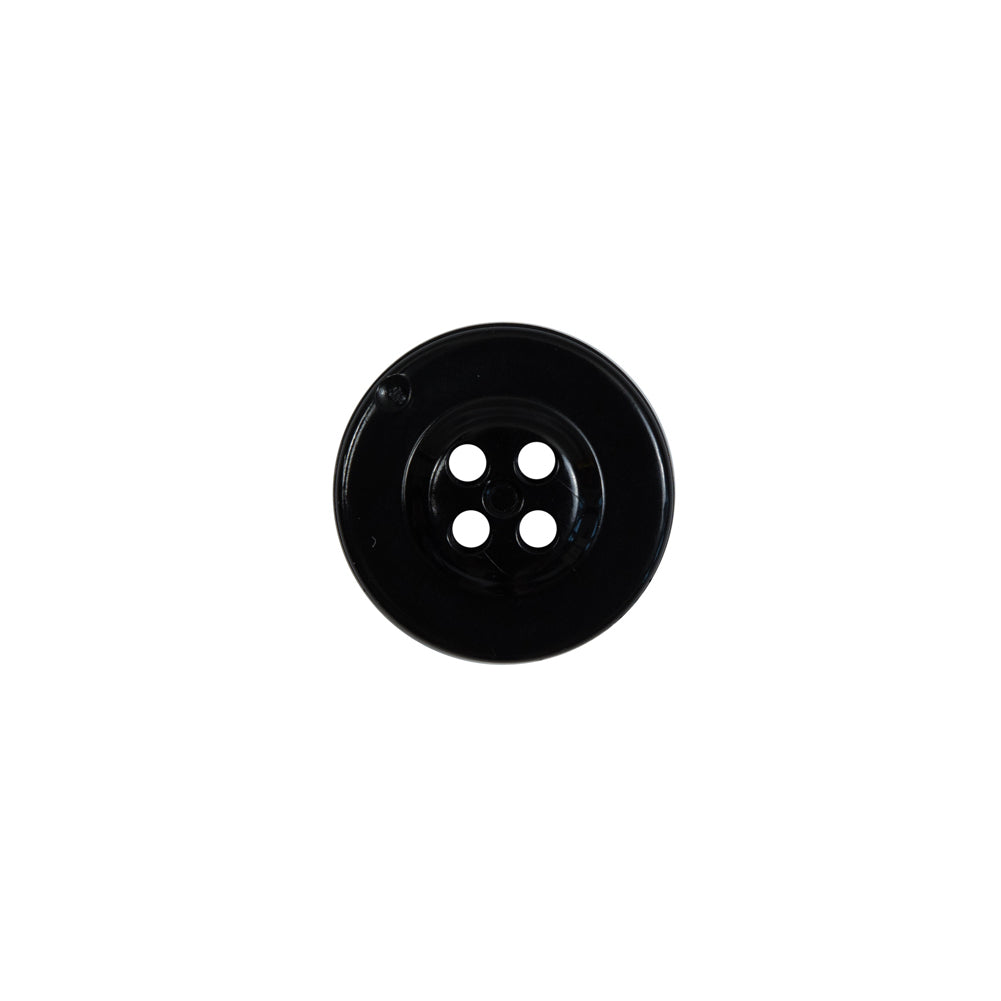 Black Plastic Anchor 4-Hole Button - 20L/12.5mm Detail
