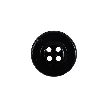 Black Plastic Anchor 4-Hole Button - 28L/18mm Detail