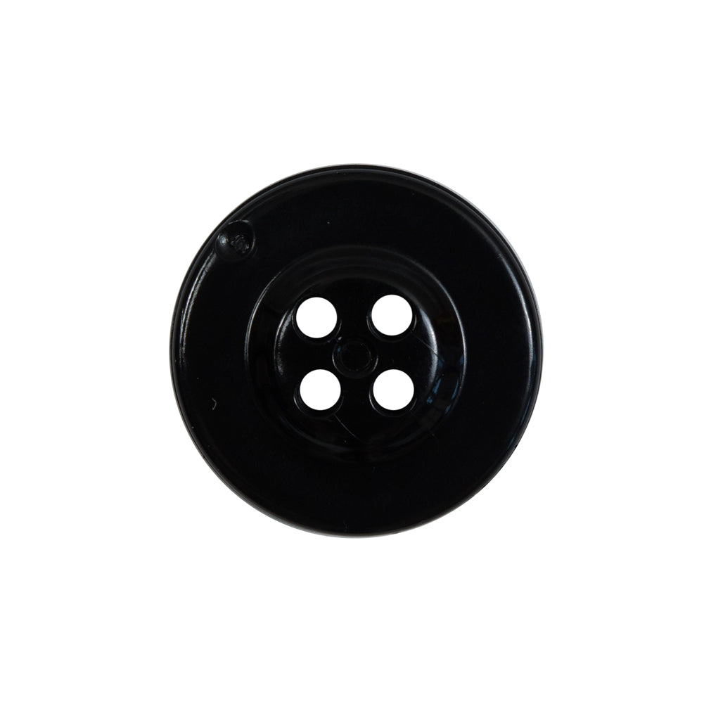 Black Plastic Anchor 4-Hole Button - 36L/23mm Detail