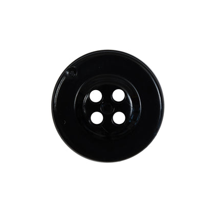 Black Plastic Anchor 4-Hole Button - 36L/23mm Detail