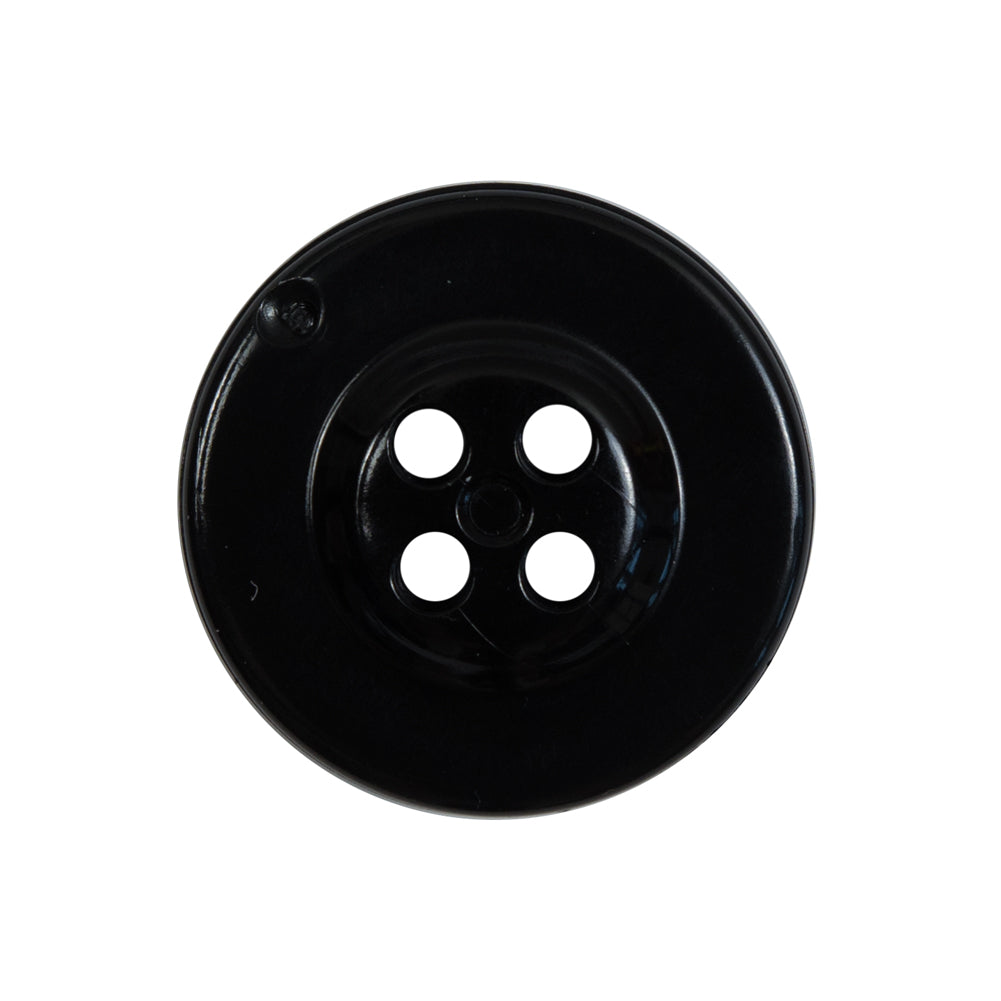 Black Plastic Anchor 4-Hole Button - 40L/25.5mm Detail