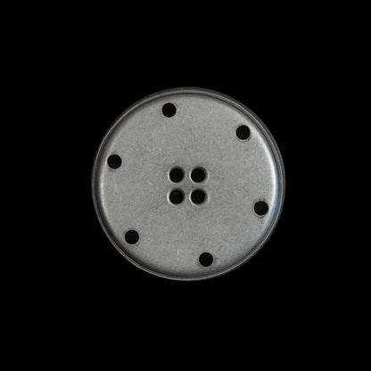Silver Metal Dome Button - 36L/23mm Detail