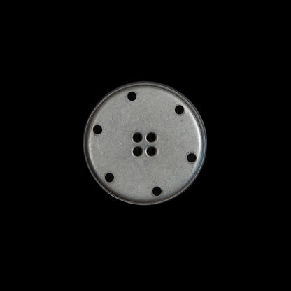 Silver Metal Dome Button - 28L/18mm Detail