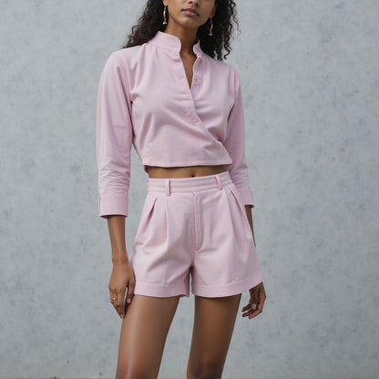 Featherwale Cotton Corduroy - Ice Pink - Dawn Collection