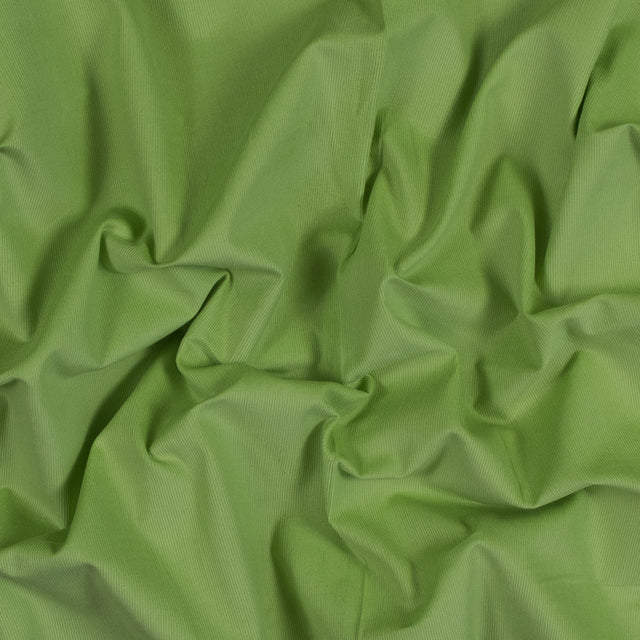 Featherwale Cotton Corduroy - Limelight Green - Dawn Collection