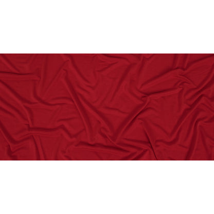 Red Solid Cupro Jersey Folded