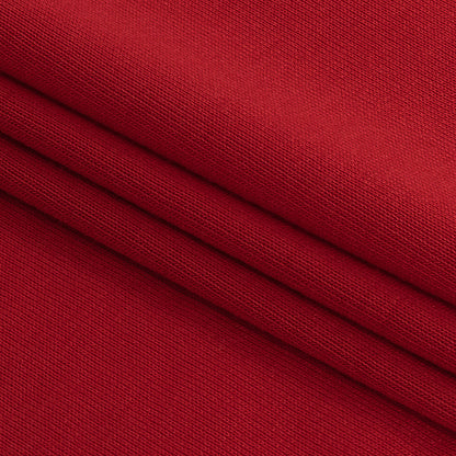 Red Solid Cupro Jersey Detail