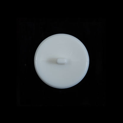 Italian White Beveled Shank Back Button - 30L/19mm Detail