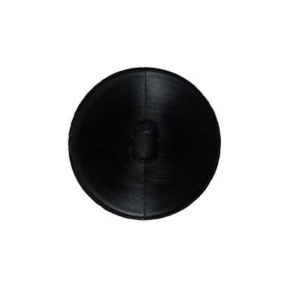 Italian Black Beveled Shank Back Button - 36L/23mm Detail