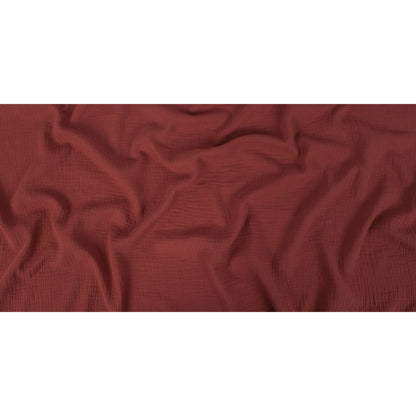 Double Cotton Gauze - Rosewood - Talamanca Collection Folded