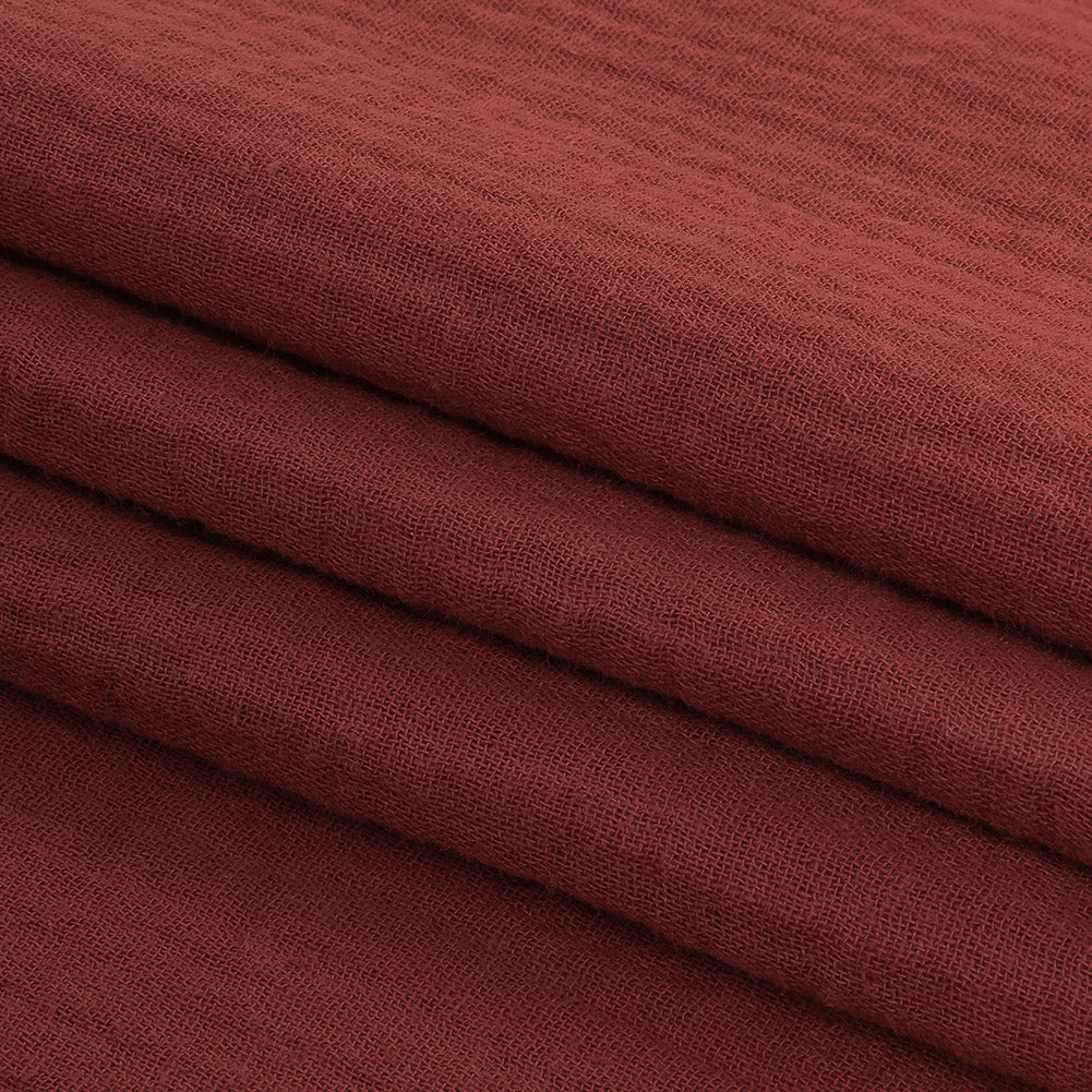 Double Cotton Gauze - Rosewood - Talamanca Collection Detail