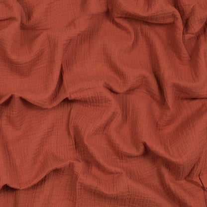 Double Cotton Gauze - Orange Rust - Talamanca Collection