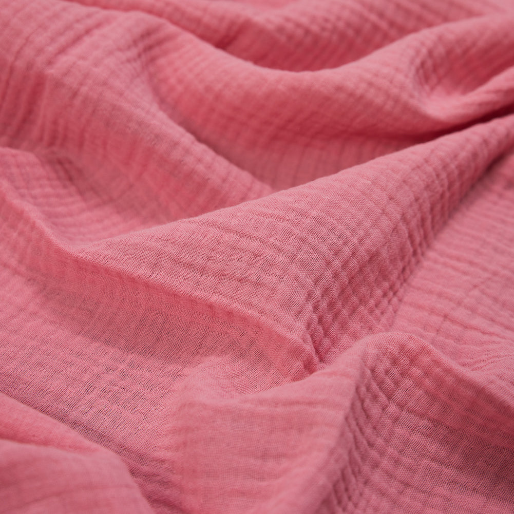 Double Cotton Gauze - Geranium Pink - Talamanca Collection Full
