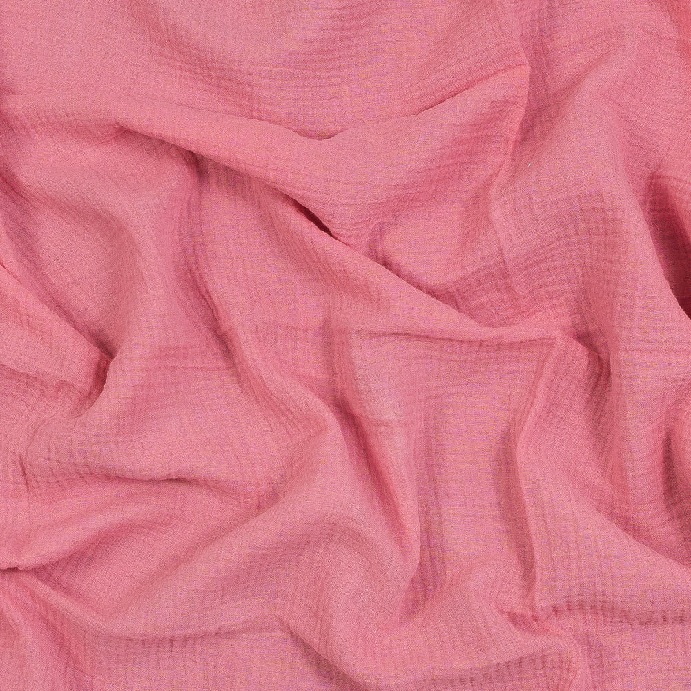 Double Cotton Gauze - Geranium Pink - Talamanca Collection