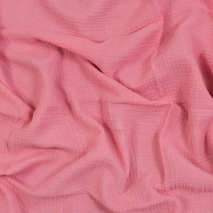 Double Cotton Gauze - Geranium Pink - Talamanca Collection