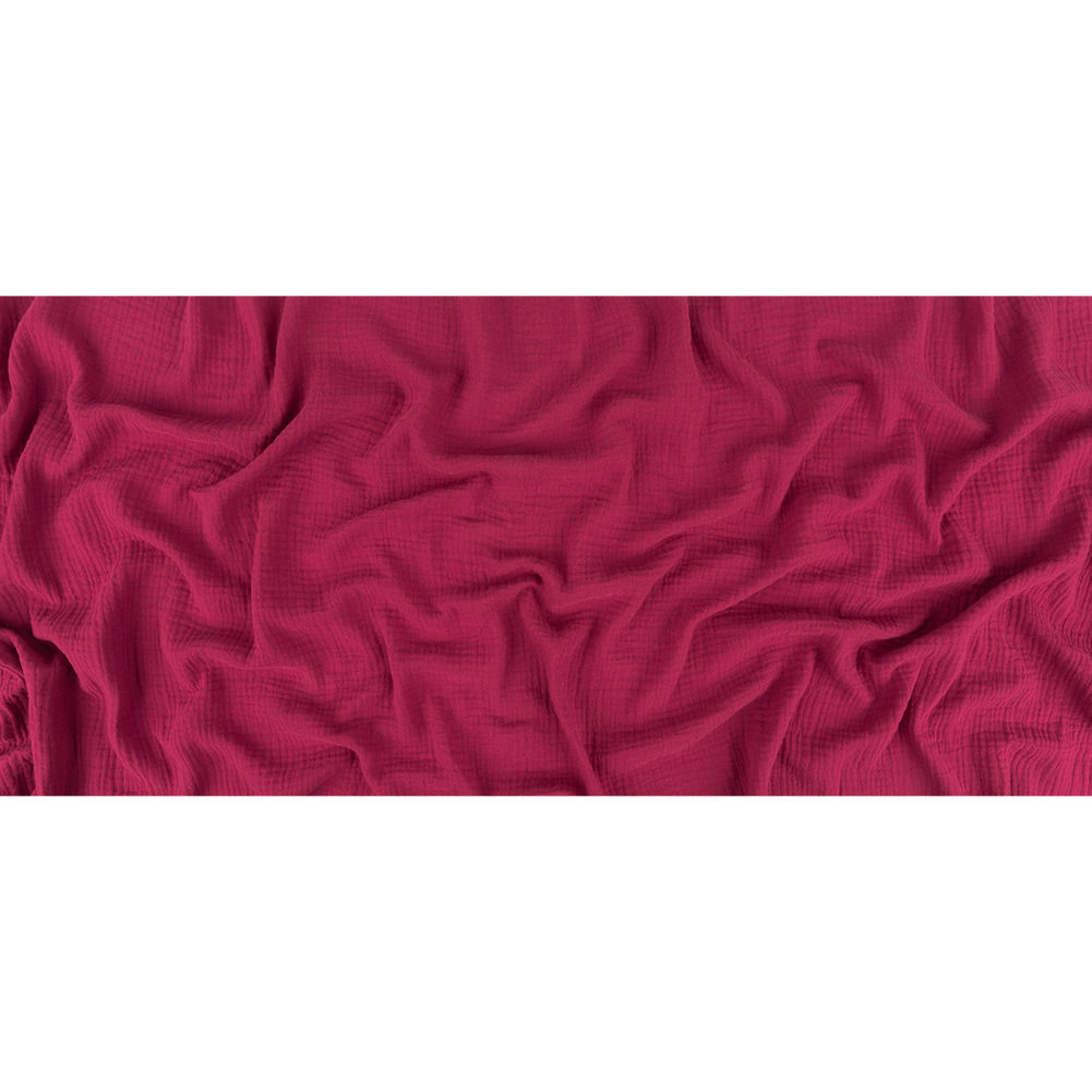 Double Cotton Gauze - Sangria - Talamanca Collection Folded