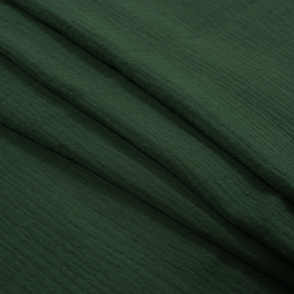Double Cotton Gauze - Hunter Green - Talamanca Collection Detail