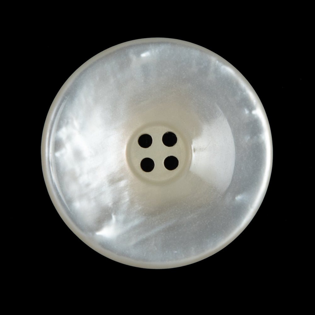 Iridescent Beige Plastic 4-Hole Button - 44L/28mm