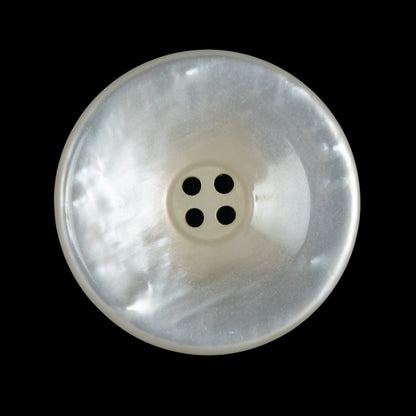Iridescent Beige Plastic 4-Hole Button - 44L/28mm
