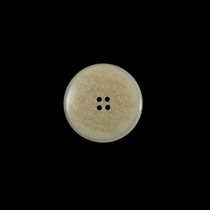 Iridescent Beige Plastic 4-Hole Button - 24L/15mm Detail