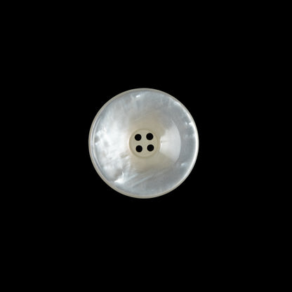 Iridescent Beige Plastic 4-Hole Button - 24L/15mm