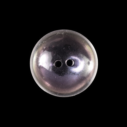 Iridescent Clear Plastic Button - 36L/23mm