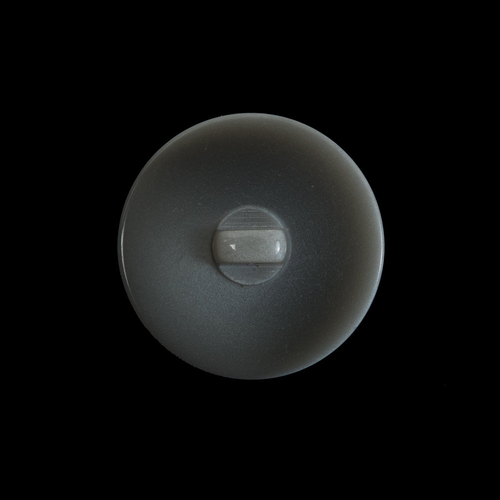 Italian Light Gray Flat Shank Back Button - 36L/23mm Detail