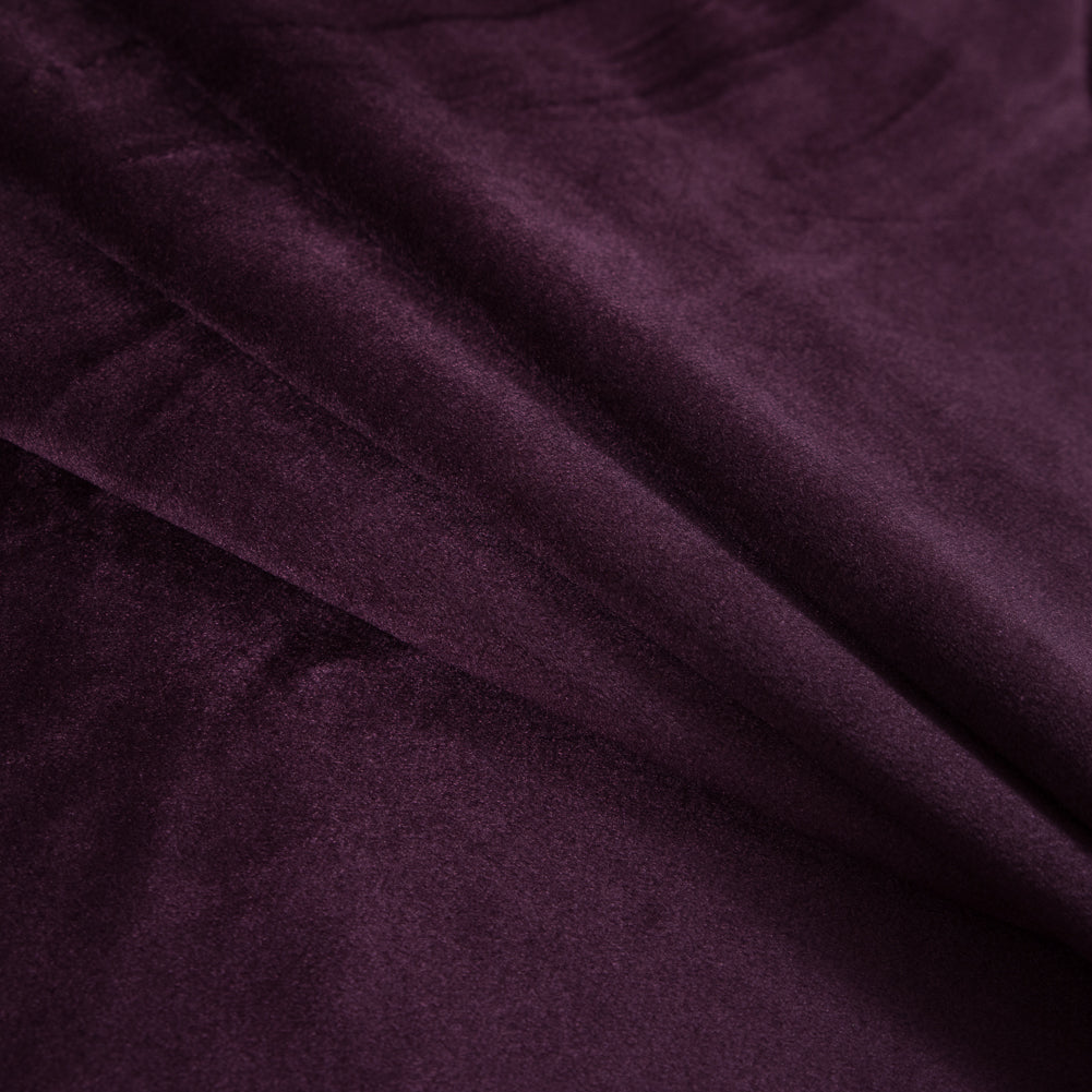 Polyester Velvet - Merlot Grape - Helene Collection Detail