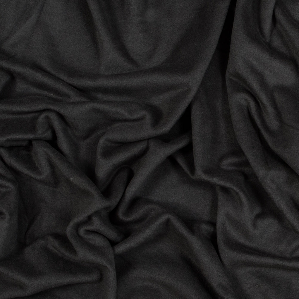 Gray Stretch One Sided Fleece-Backed Knit