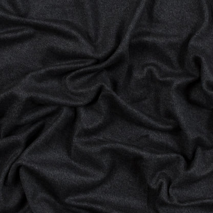 Charcoal Stretch One Sided Fleece-Backed Knit