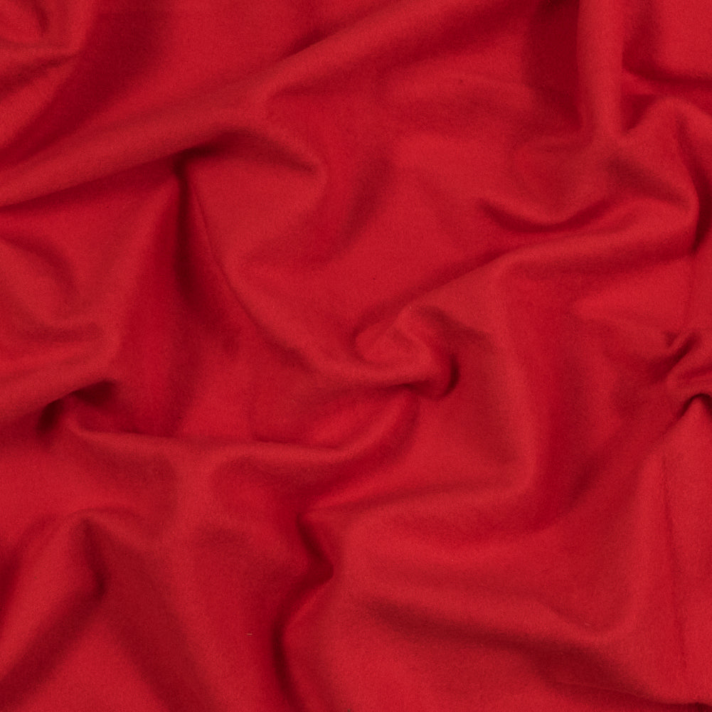 Fleece-Backed Stretch Cotton Knit - Red - Cecil Collection