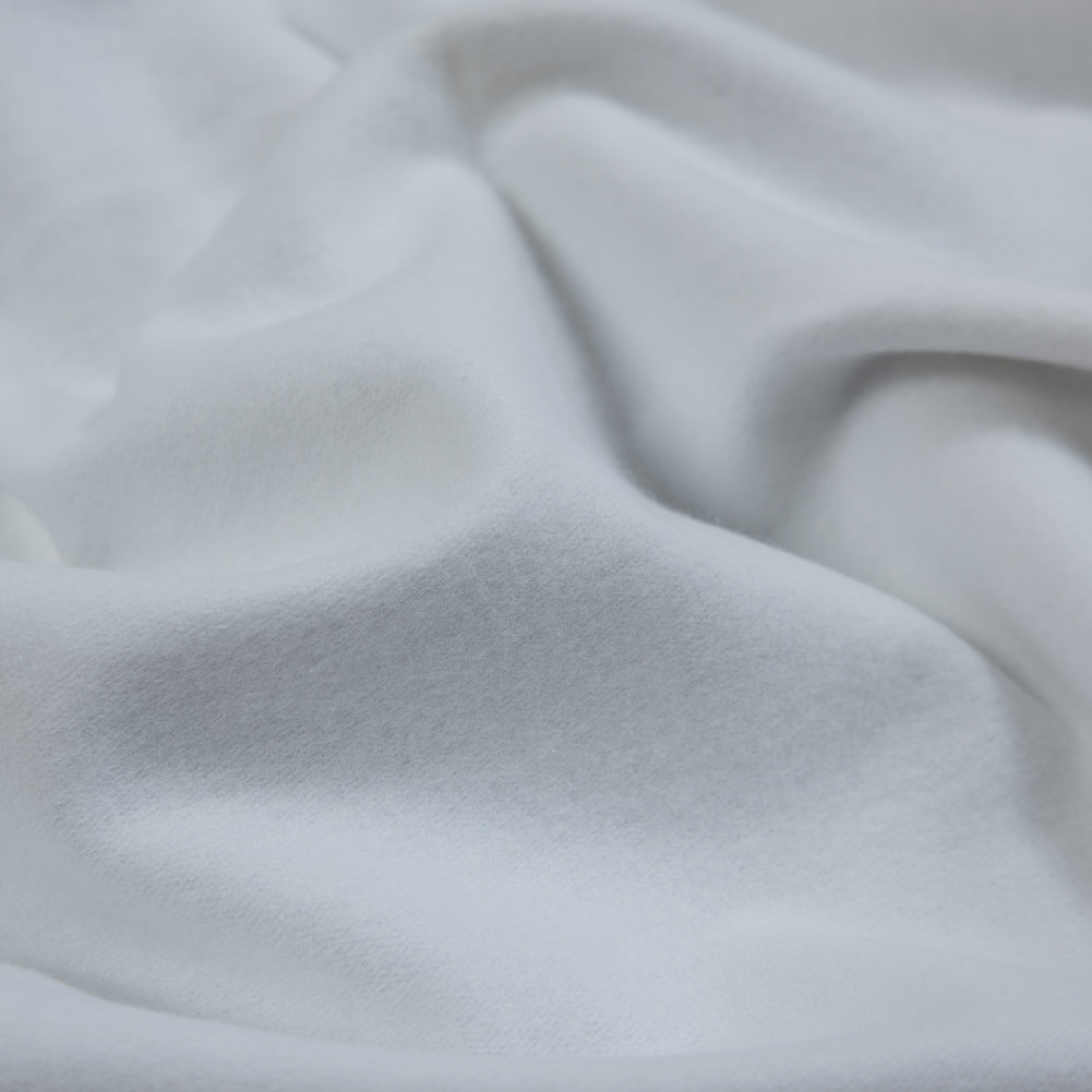 Fleece-Backed Stretch Cotton Knit - White - Cecil Collection Full