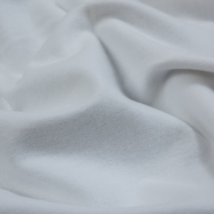 Fleece-Backed Stretch Cotton Knit - White - Cecil Collection Full