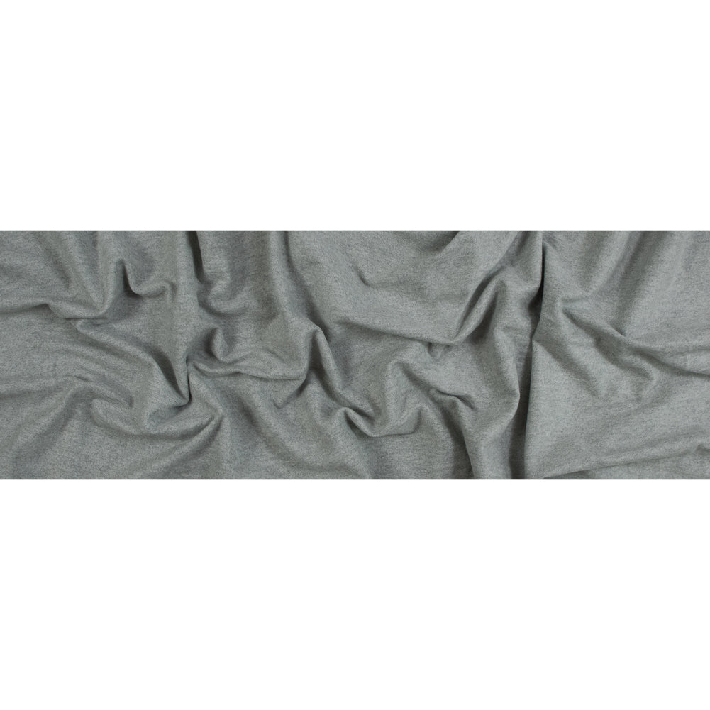 Fleece-Backed Stretch Cotton Knit - Heather Gray - Cecil Collection Folded
