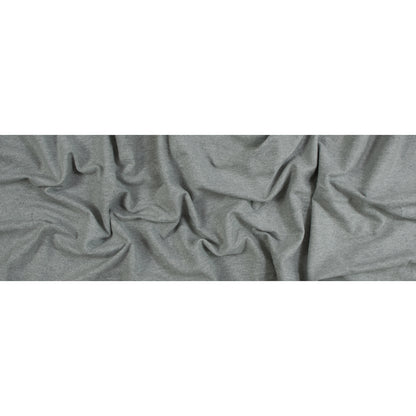 Fleece-Backed Stretch Cotton Knit - Heather Gray - Cecil Collection Folded