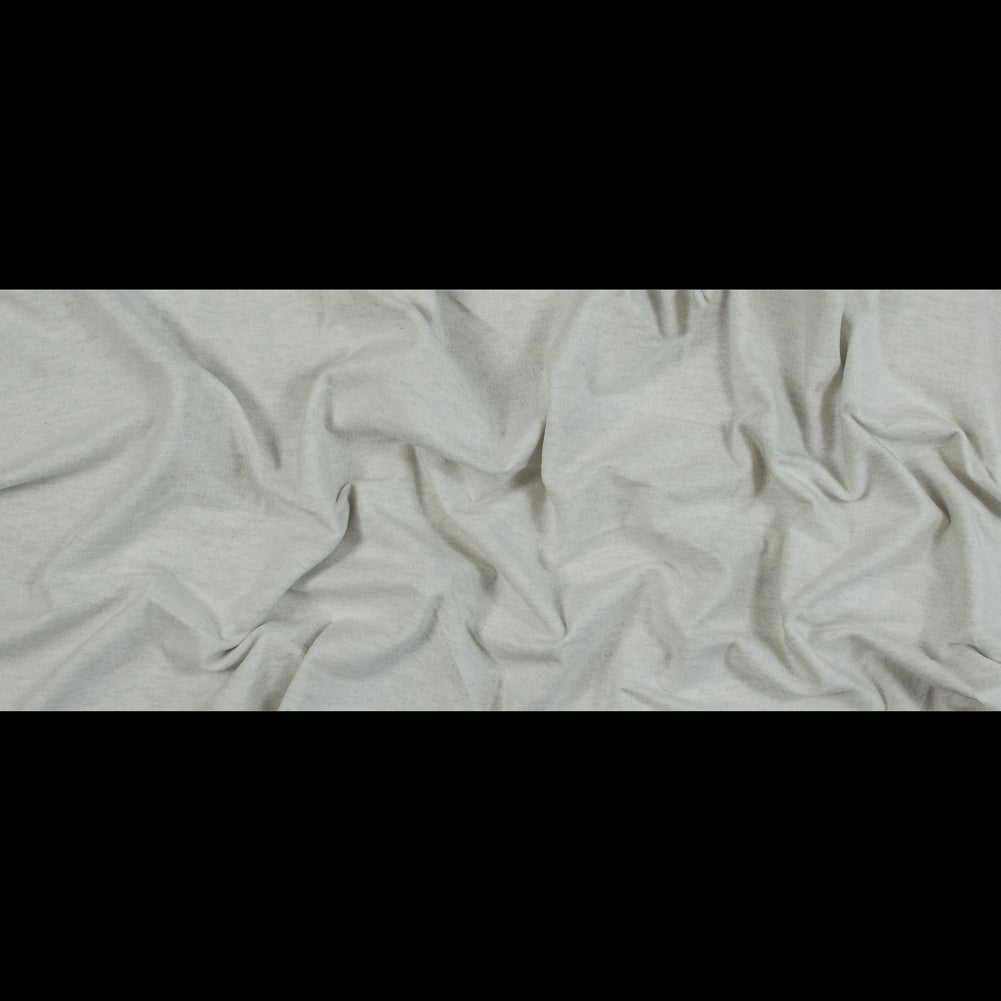 Fleece-Backed Stretch Cotton Knit - Oatmeal - Cecil Collection Folded