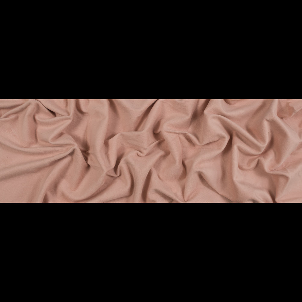 Fleece-Backed Stretch Cotton Knit - Dusty Rose - Cecil Collection Folded