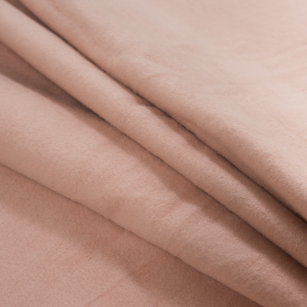 Fleece-Backed Stretch Cotton Knit - Dusty Rose - Cecil Collection Detail