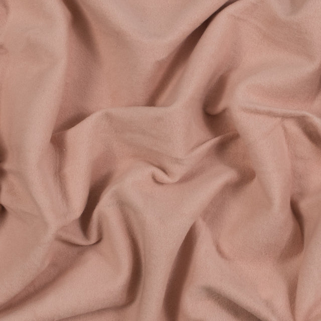 Fleece-Backed Stretch Cotton Knit - Dusty Rose - Cecil Collection