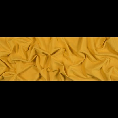 Fleece-Backed Stretch Cotton Knit - Gamboge - Cecil Collection Folded