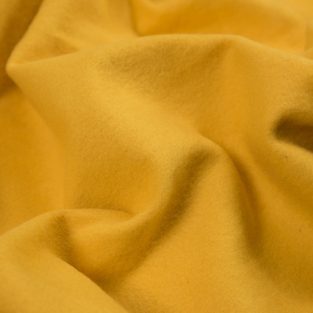 Fleece-Backed Stretch Cotton Knit - Gamboge - Cecil Collection Full