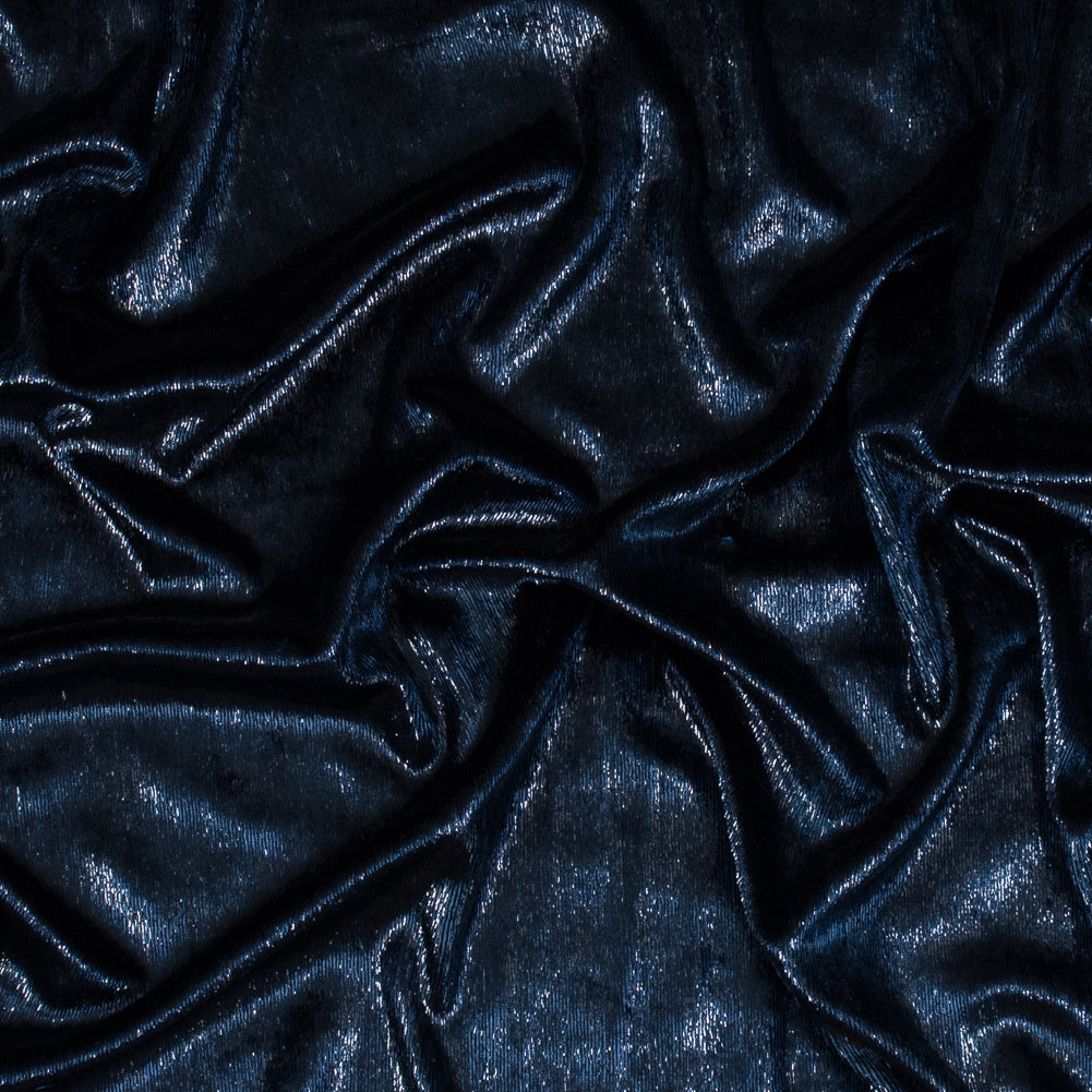 Metallic Velvet - Navy - Ava Collection
