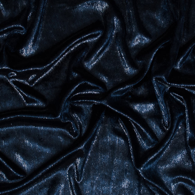 Metallic Velvet - Navy - Ava Collection