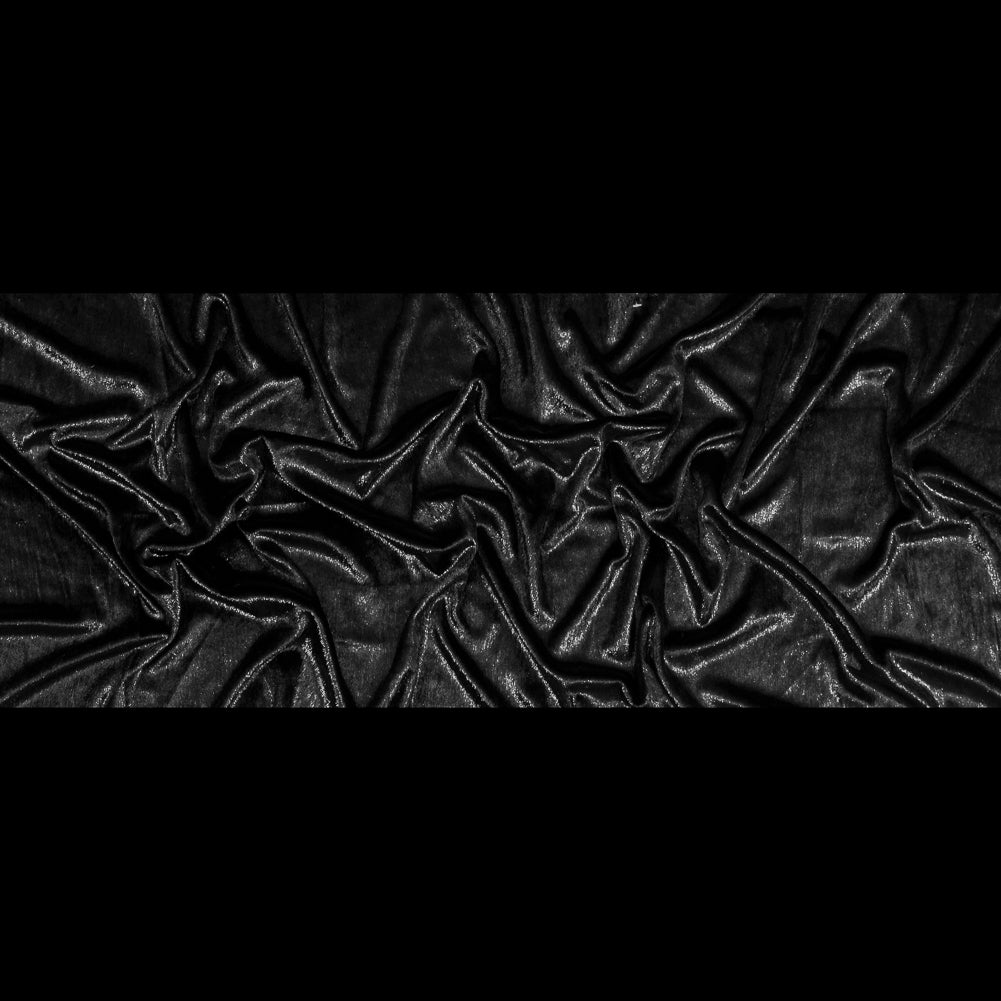 Metallic Velvet - Black - Ava Collection Folded